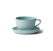 Tea Cup & Saucer Round - Blue