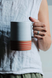 Wolf Ceramics Big Daddy Mug in Poppy