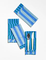 Stripe Dinner Napkins - Marine