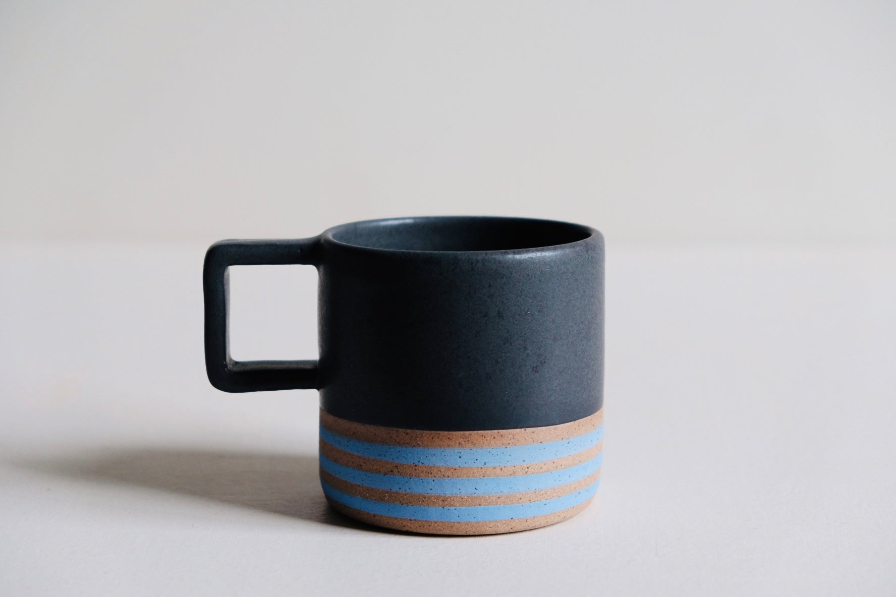 Wolf Ceramics Wolf Mug in Blue Stripe