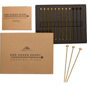 Gold Cocktail Picks