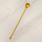 Gold Smooth Handle Bar Spoons, Set of 2
