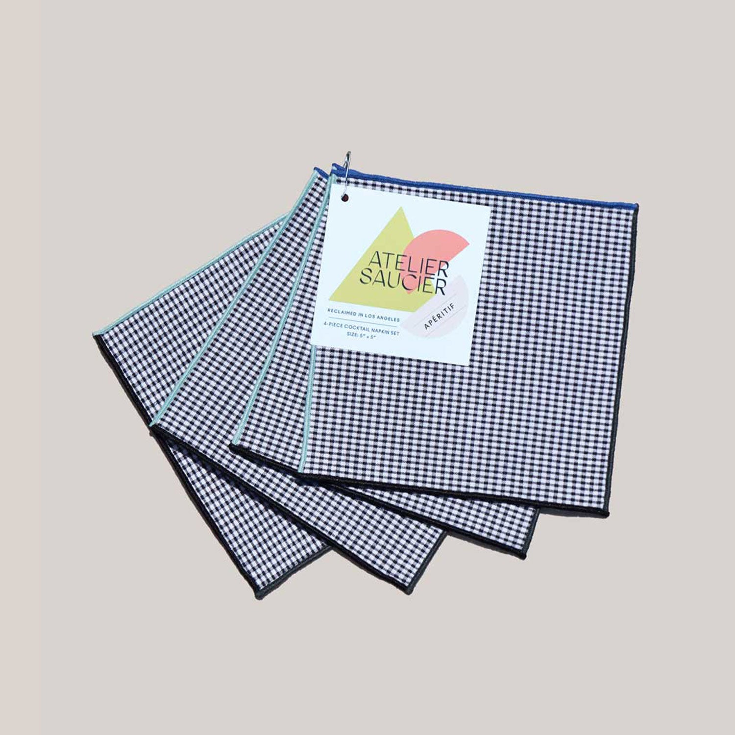 ATELIERSAUCIERCocktailNapkinsinRetroGinghamWhiteBackground.jpg