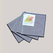 Cocktail Napkin Set in Retro Gingham