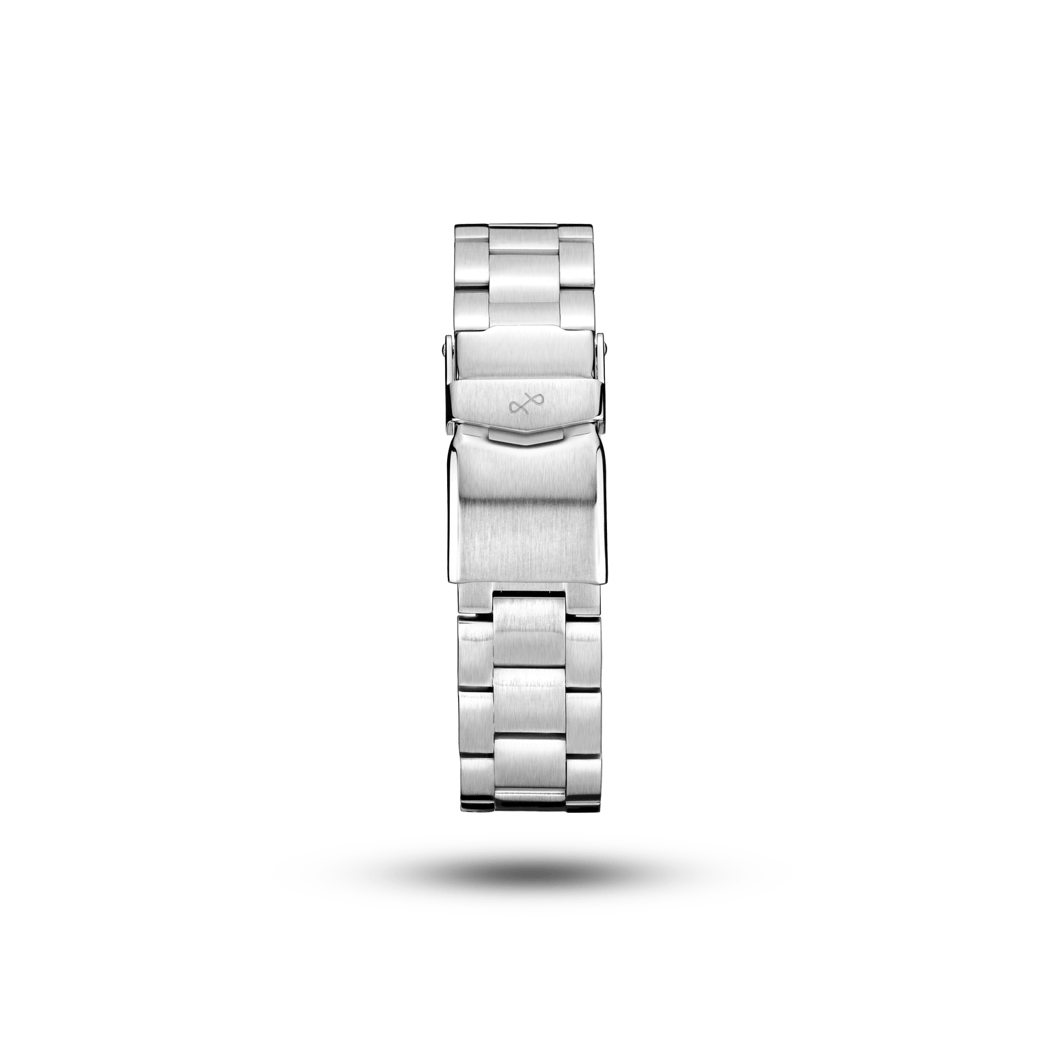3-Link Classic bracelet by AV86, brushed stainless steel with deployant clasp