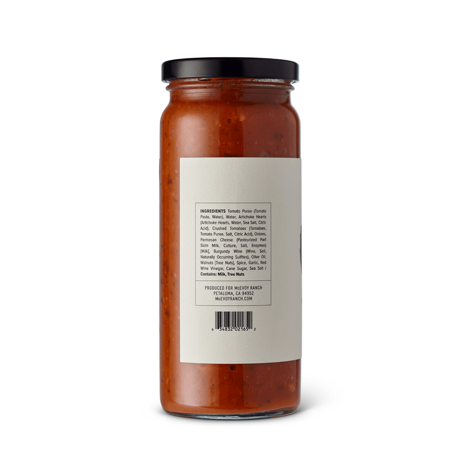 Artichoke & Parmesan Pomodoro Sauce ingredients