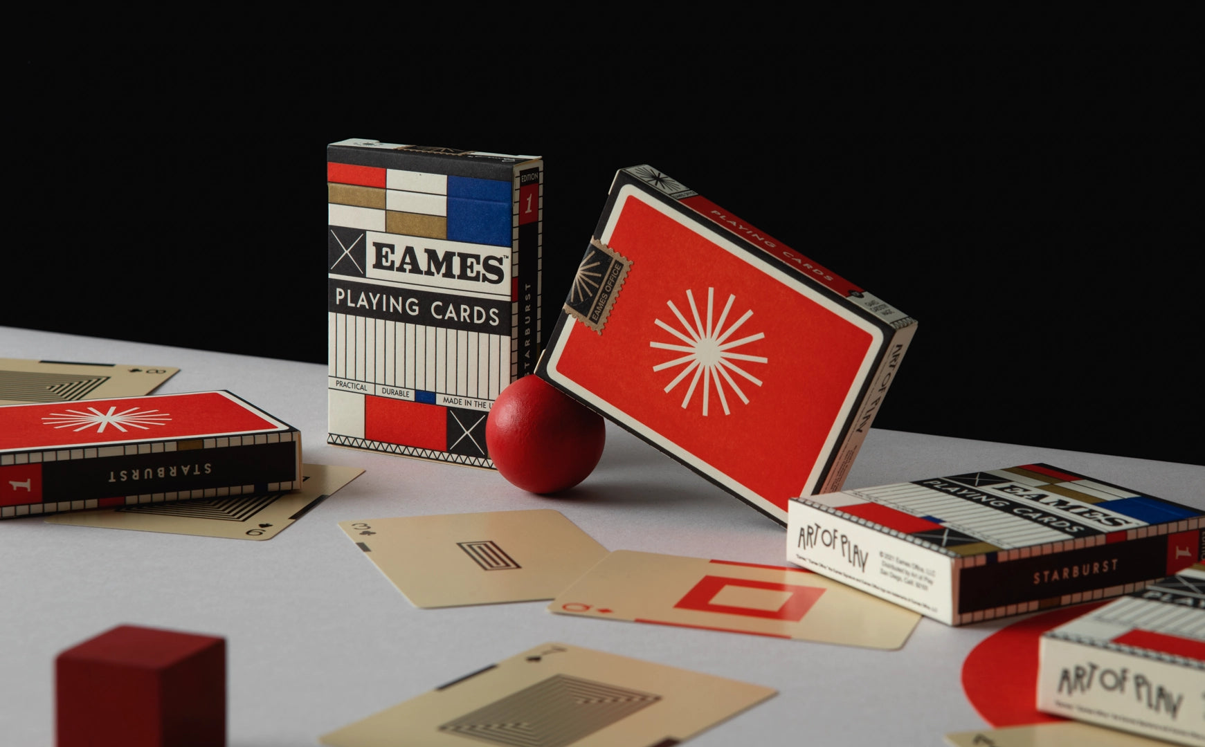 Eames "Starburst" Playing Cards (Red Edition)