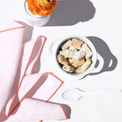 Dinner Napkin Set in Blush Linen Orange