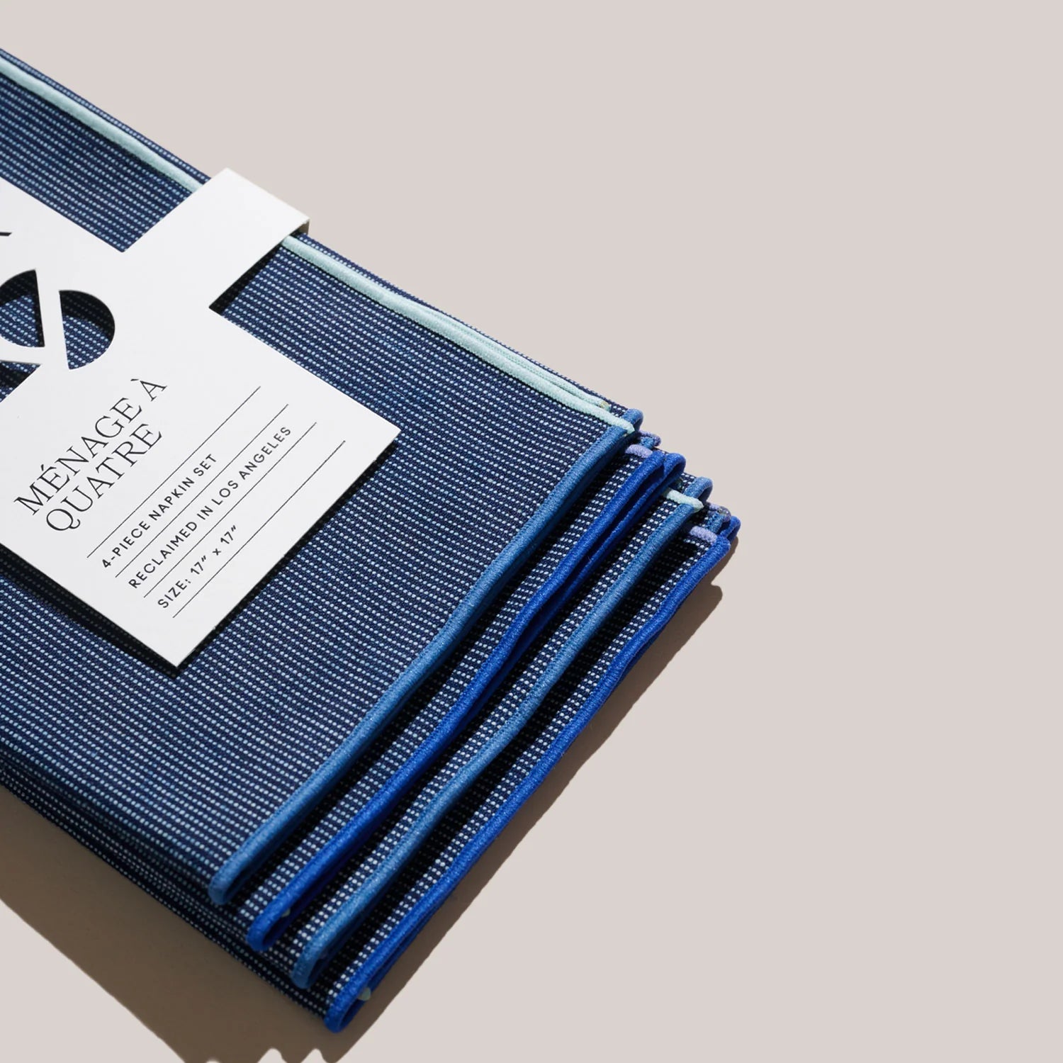 Dinner Napkin Set in Ocean Mist