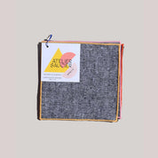 Cocktail Napkin Set in Rainbow Chambray