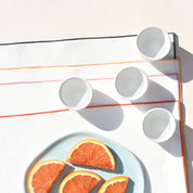 Dinner Napkin Set in Rainbow Twill