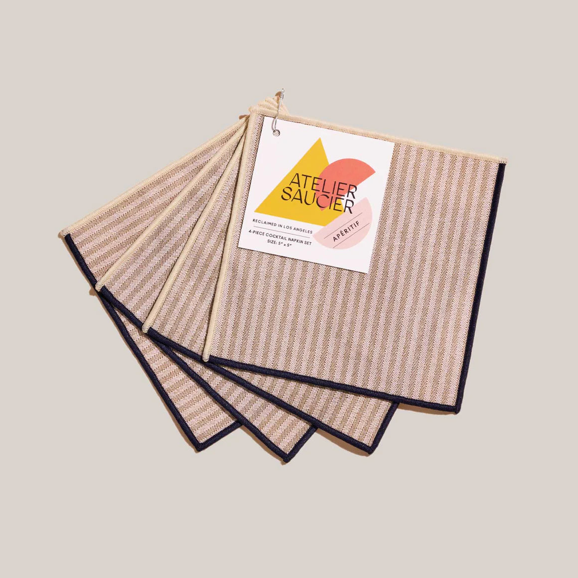 AtelierSaucier_CocktailNapkinSet_SandbarStripe_1.webp