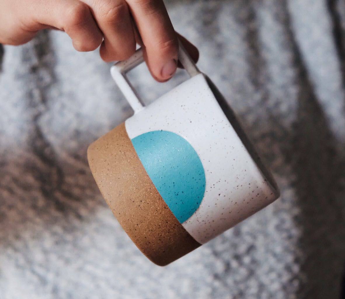 Wolf Ceramics Wolf Mug in Turquoise Moonrise