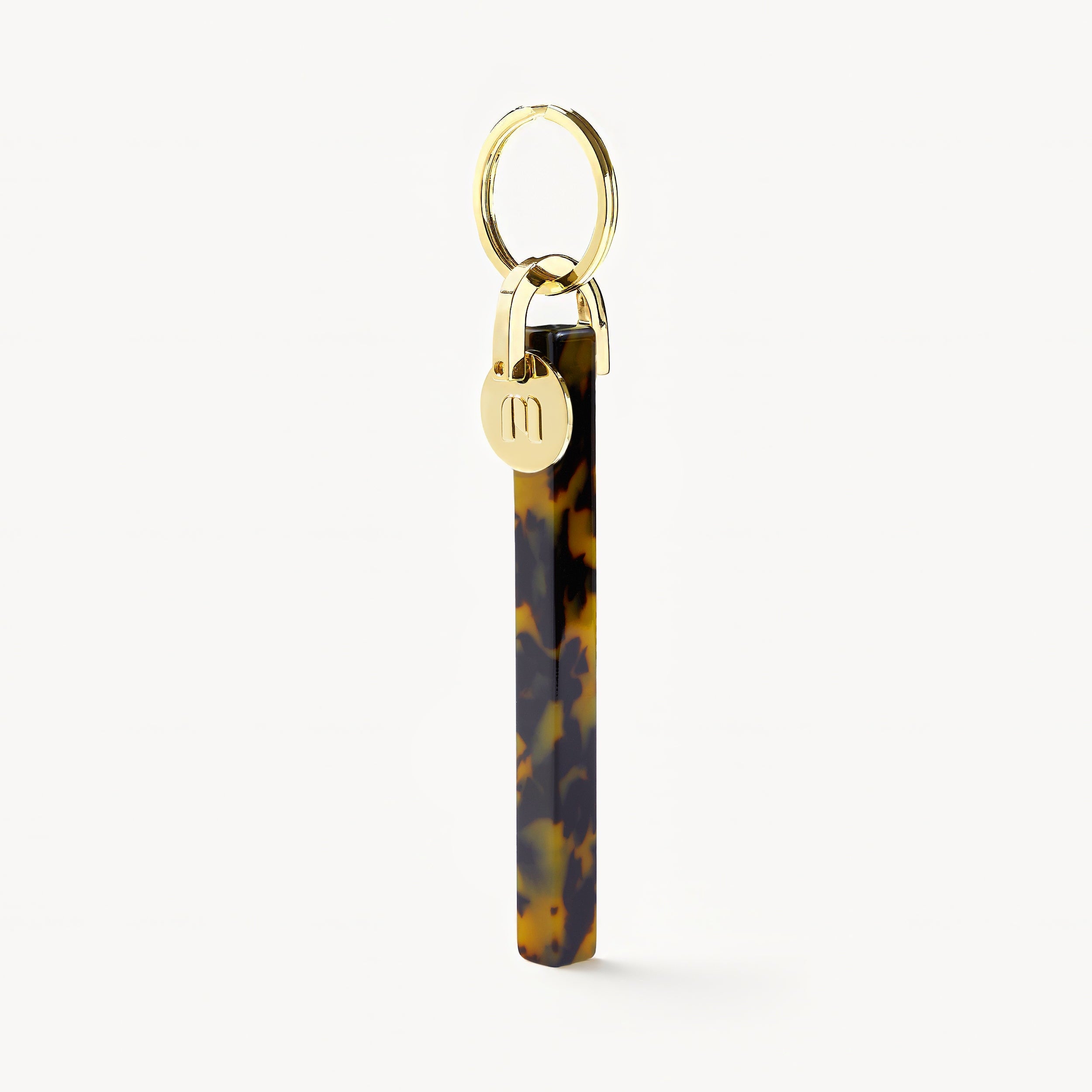 MACHETE Bar Keychain in Classic Tortoise - Gold