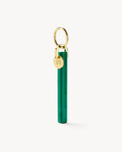 MACHETE Bar Keychain in Malachite - Gold