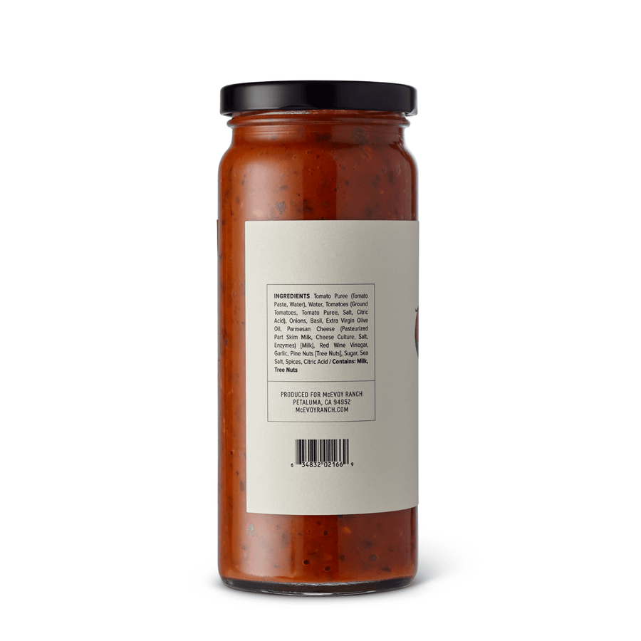 Basil & Pine Nut Pomodoro Sauce ingredients