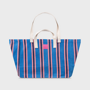 Striped Tote Bag - Blue