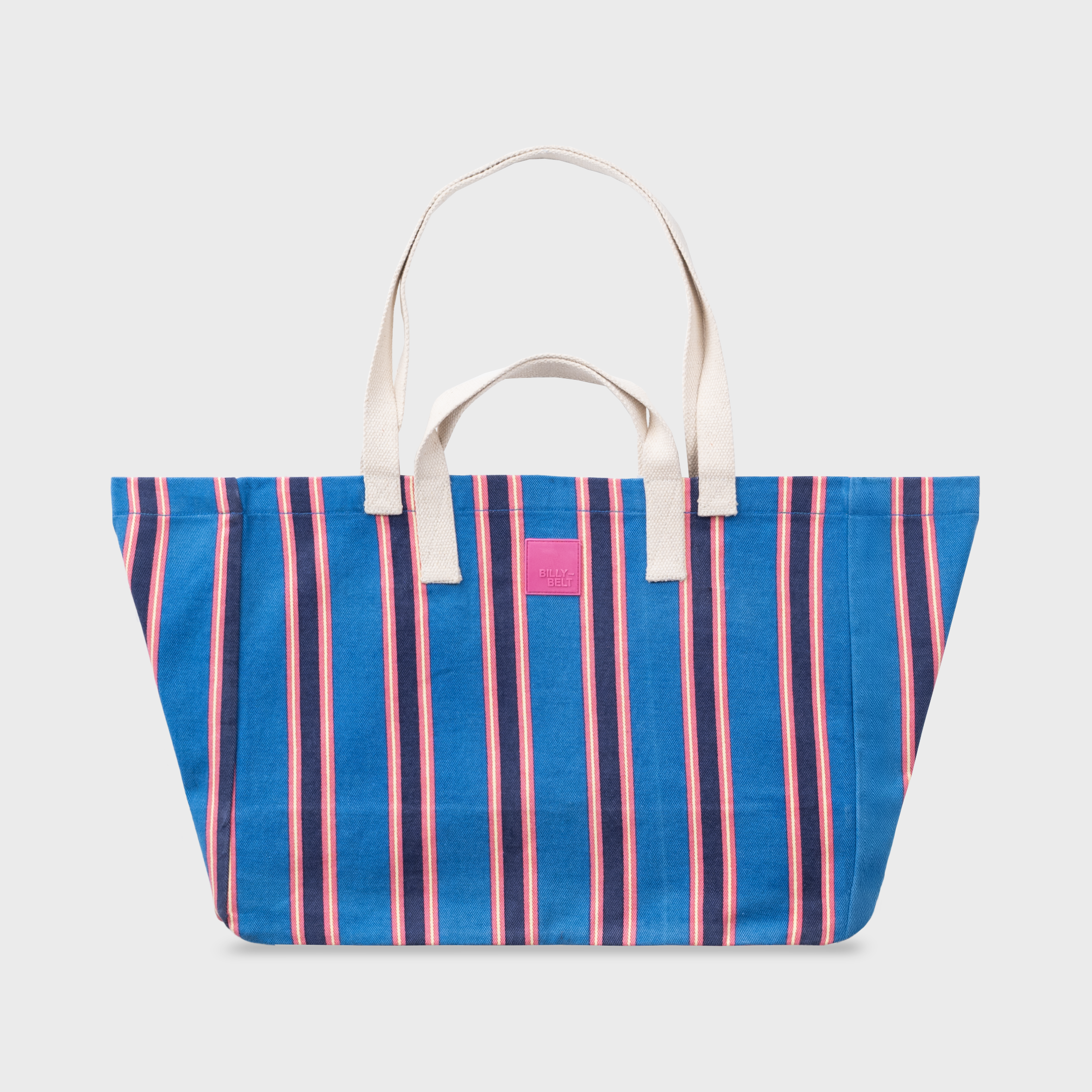 Striped Tote Bag - Blue