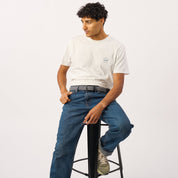 Multicolored Woven Belt - Nazare, worn