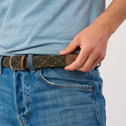 Multicolored Woven Belt - Tanzania, worn