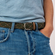 Multicolored Woven Belt - Tanzania, worn