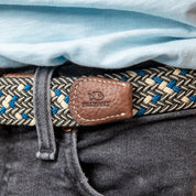 Multicolored Woven Belt - Glasgow, worn