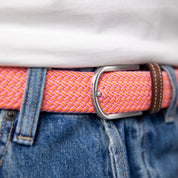 Multicolored Woven Belt - Miami, worn