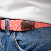 Multicolored Woven Belt - Miami, worn