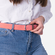 Multicolored Woven Belt - Miami, worn