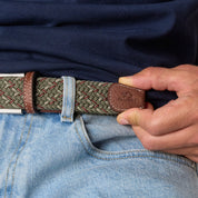 Multicolored Woven Belt - Cancun, worn