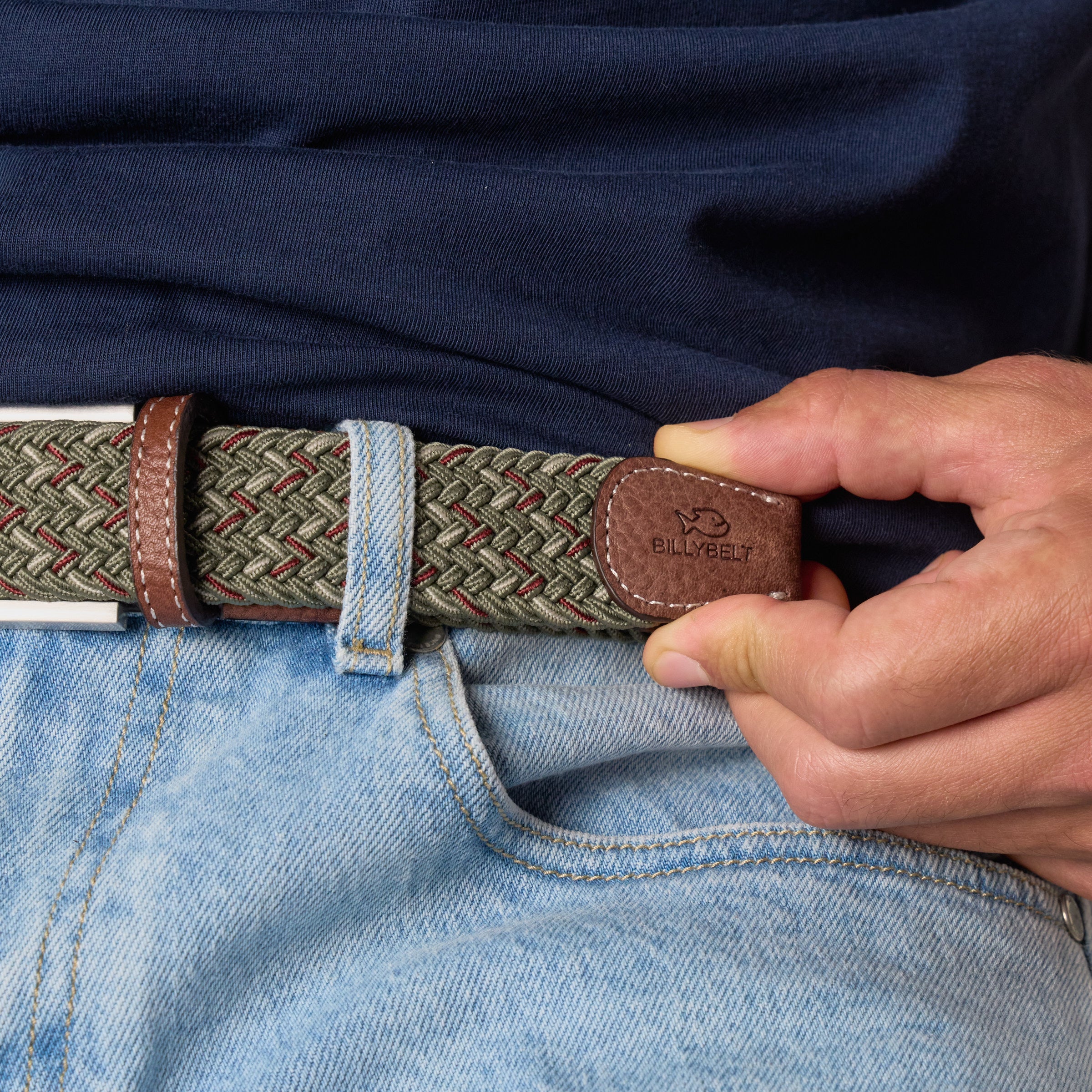 Multicolored Woven Belt - Cancun, worn