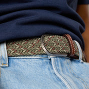 Multicolored Woven Belt - Cancun, worn
