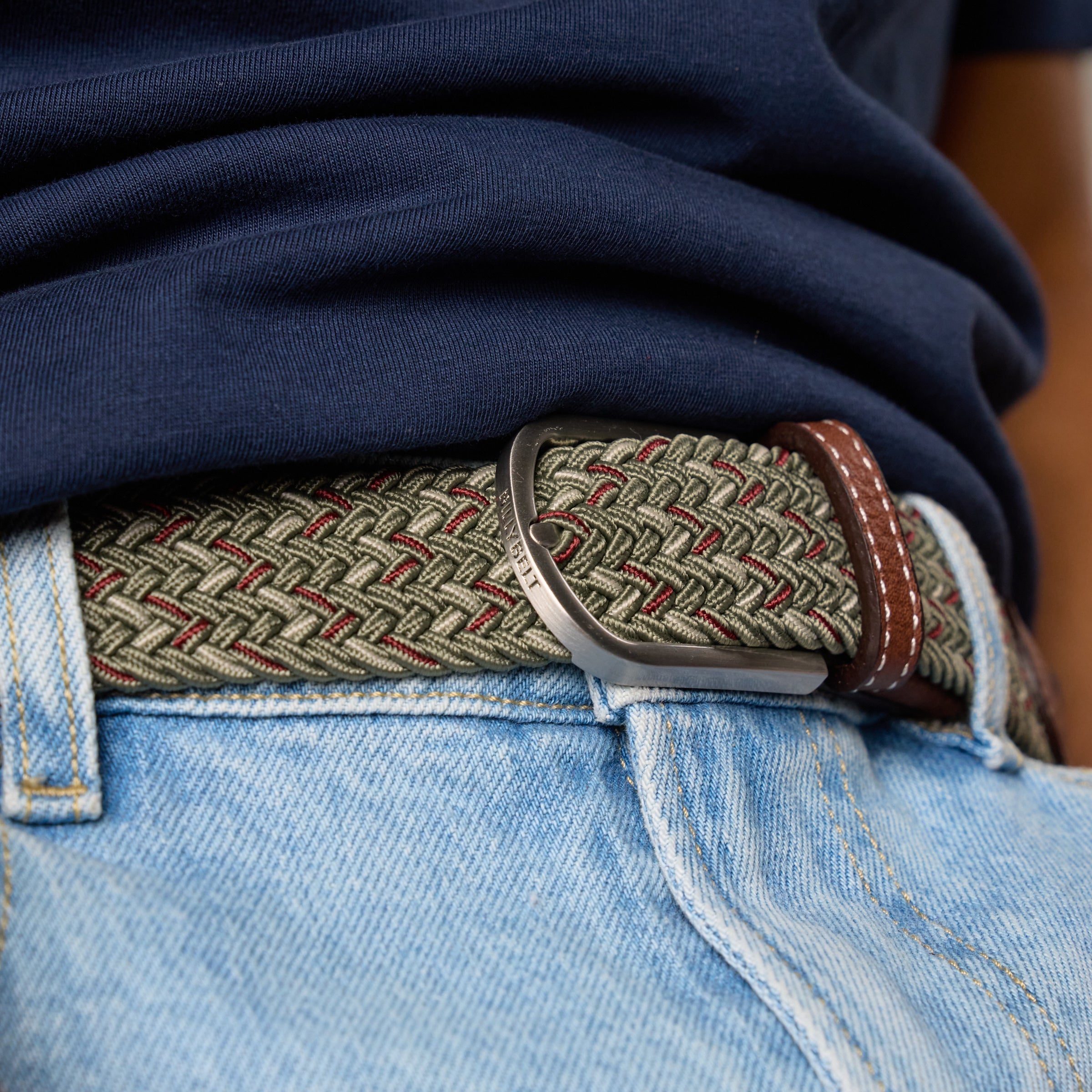 Multicolored Woven Belt - Cancun, worn