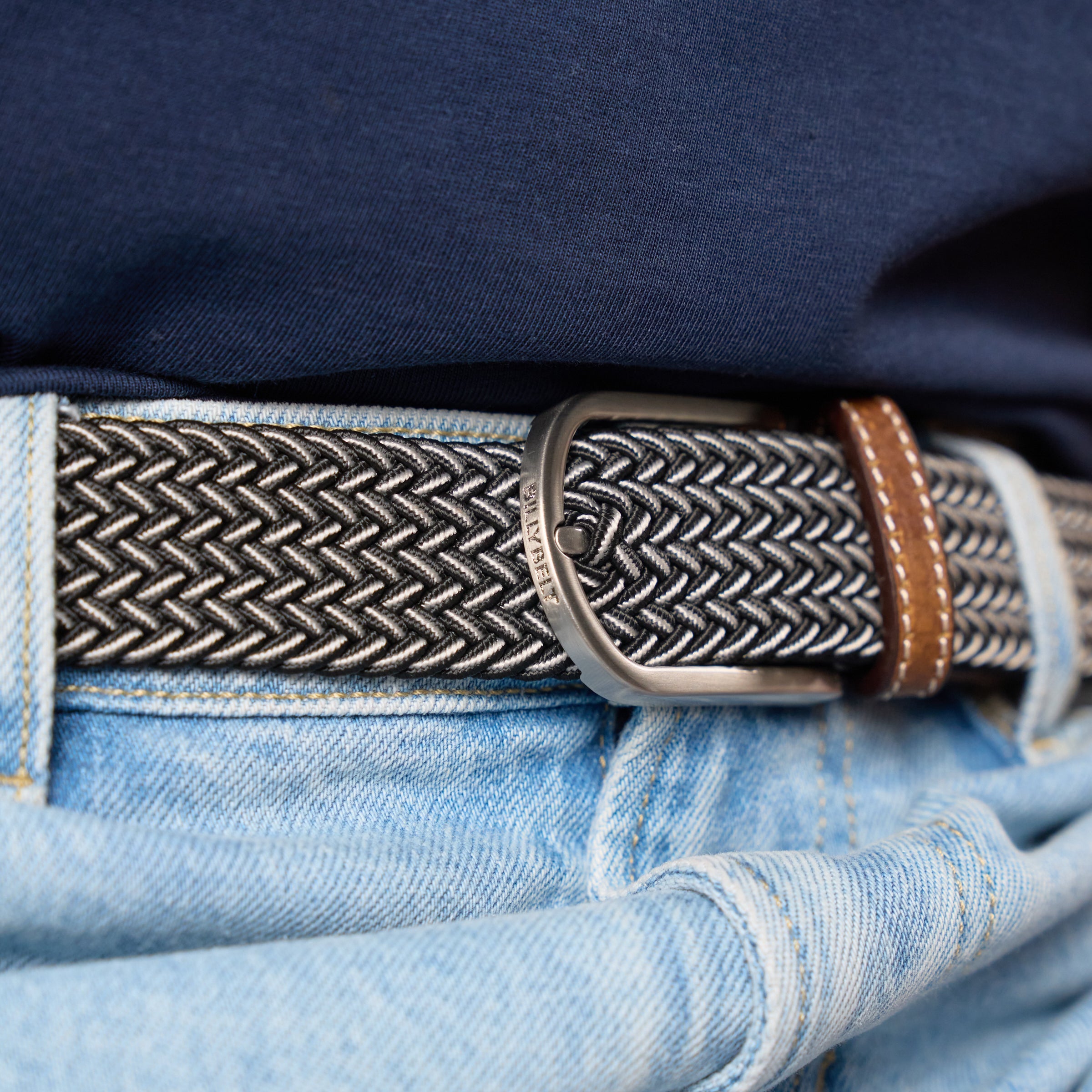 Multicolored Woven Belt - Vienna, worn