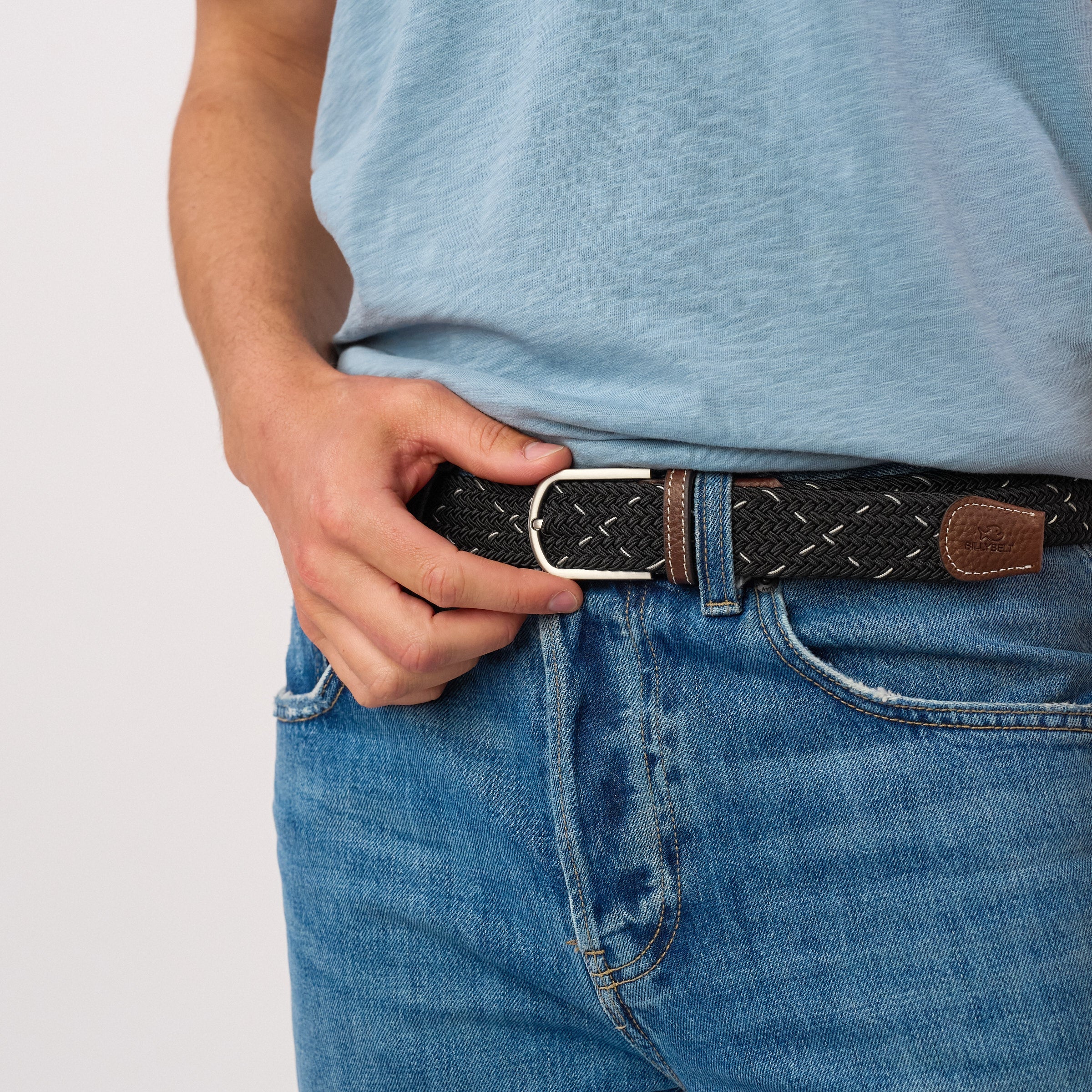 Multicolored Woven Belt - Kiruna, worn