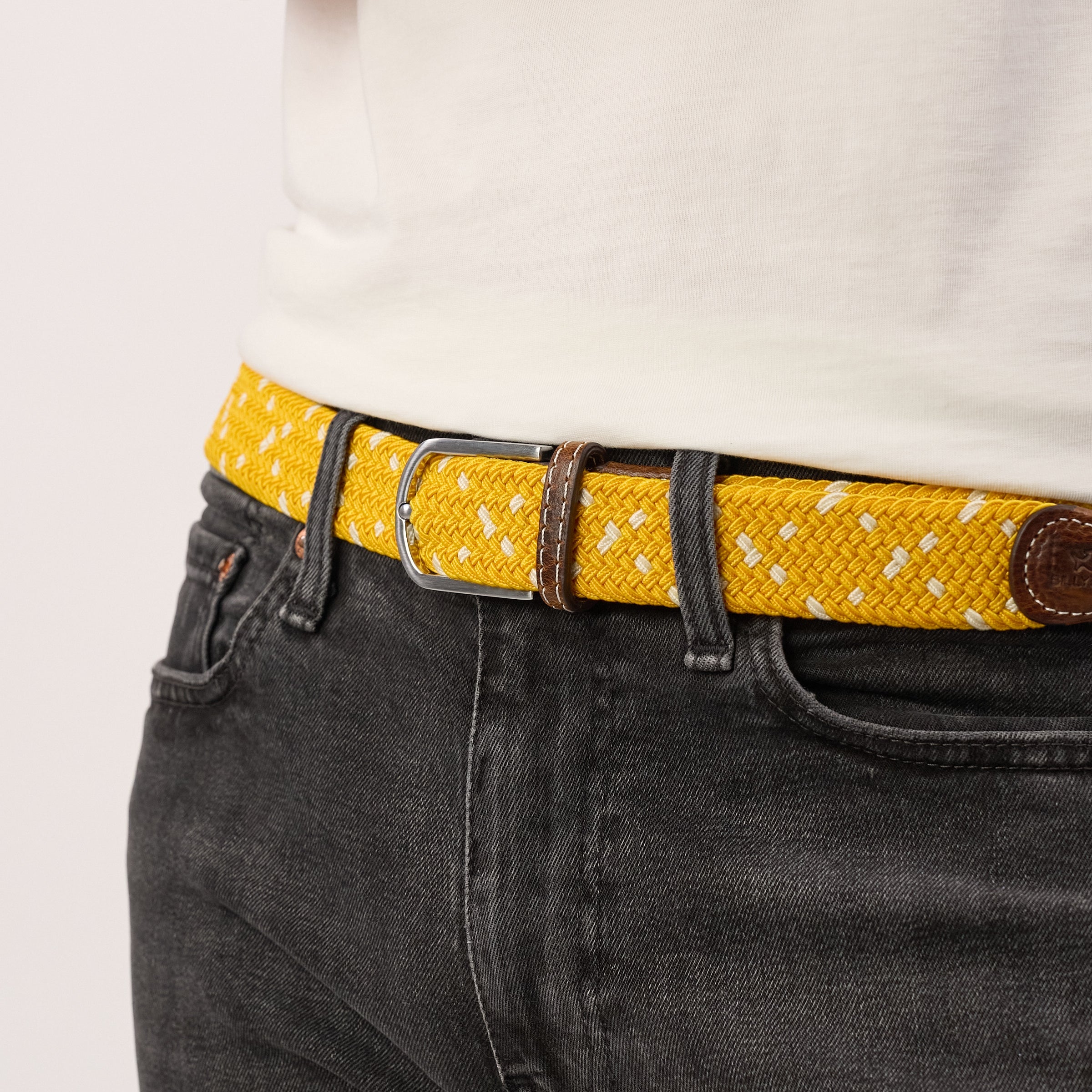 Multicolored Woven Belt - Izamel, worn