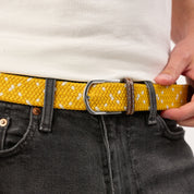 Multicolored Woven Belt - Izamel, worn
