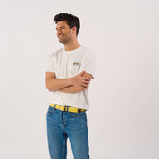 Multicolored Woven Belt - Marmara, worn