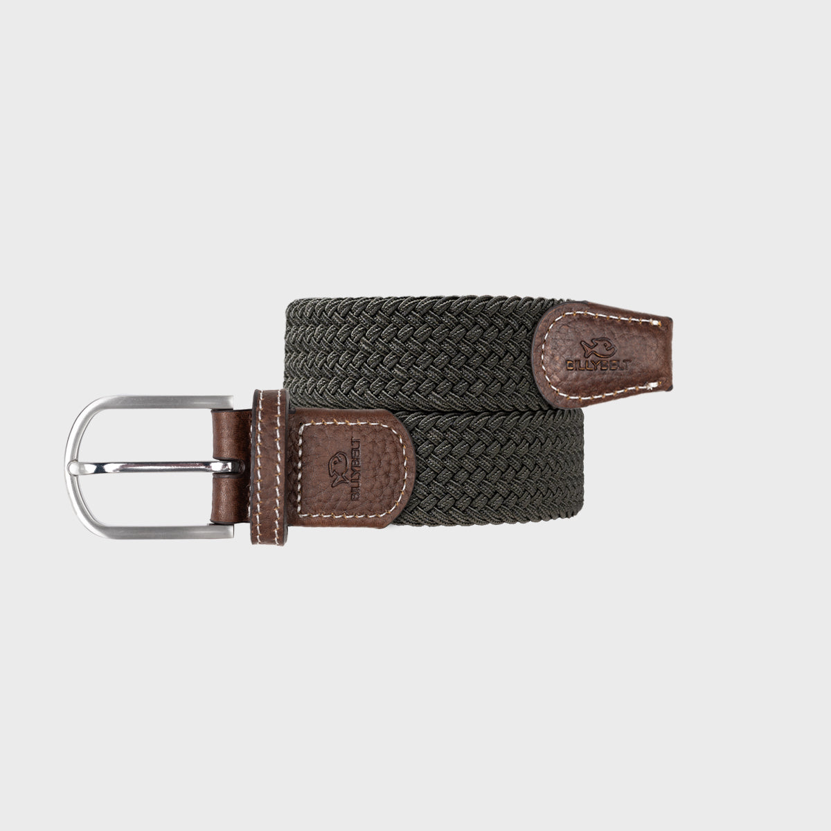 Plain Woven Belt - Khaki Green