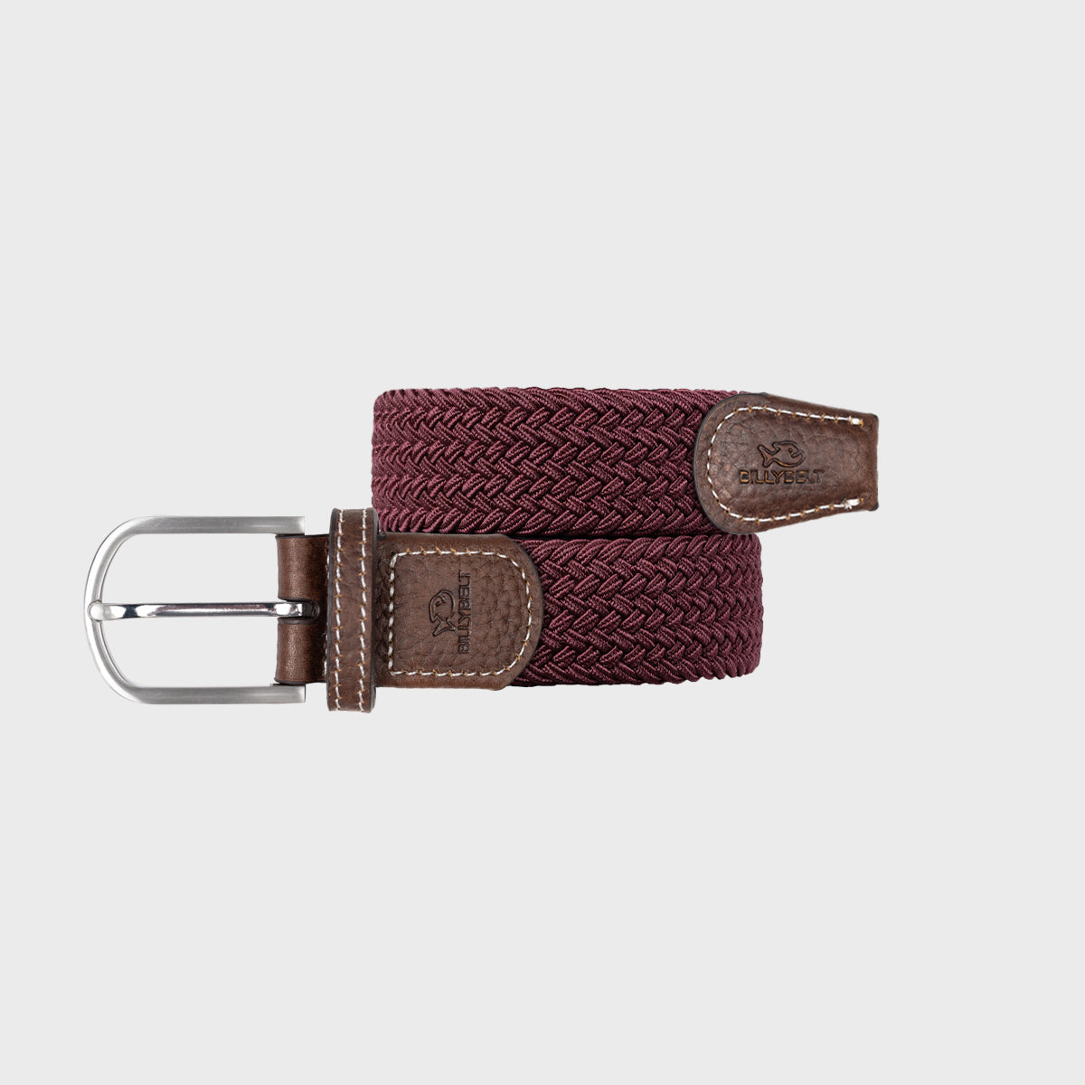 Plain Woven Belt - Wine-Red