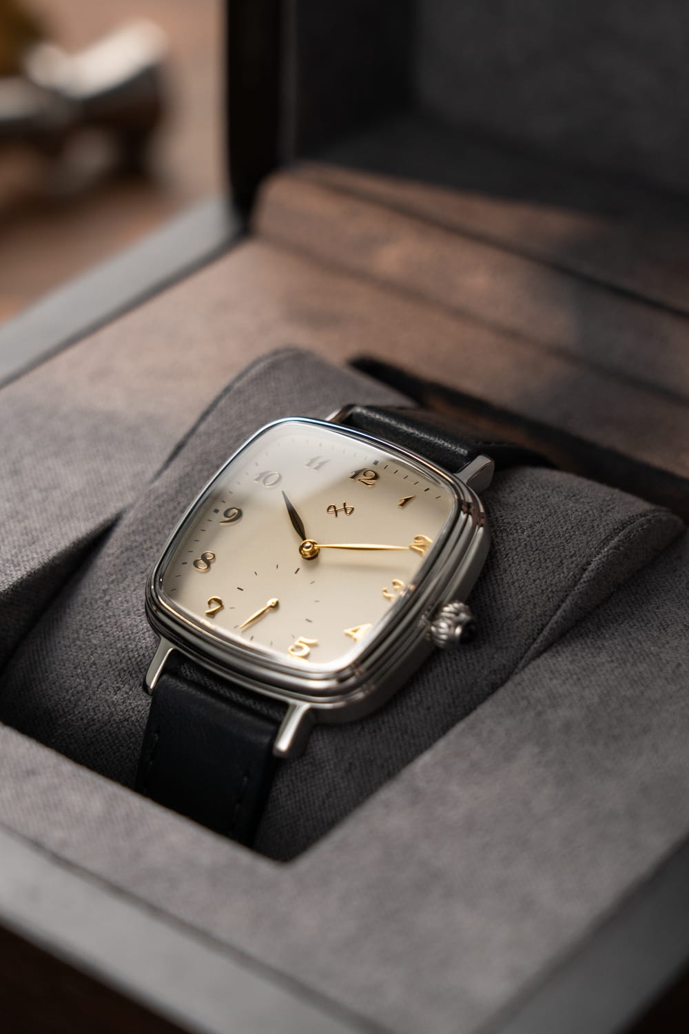 1954 Capri Mechanical Steel White worn on the wrist