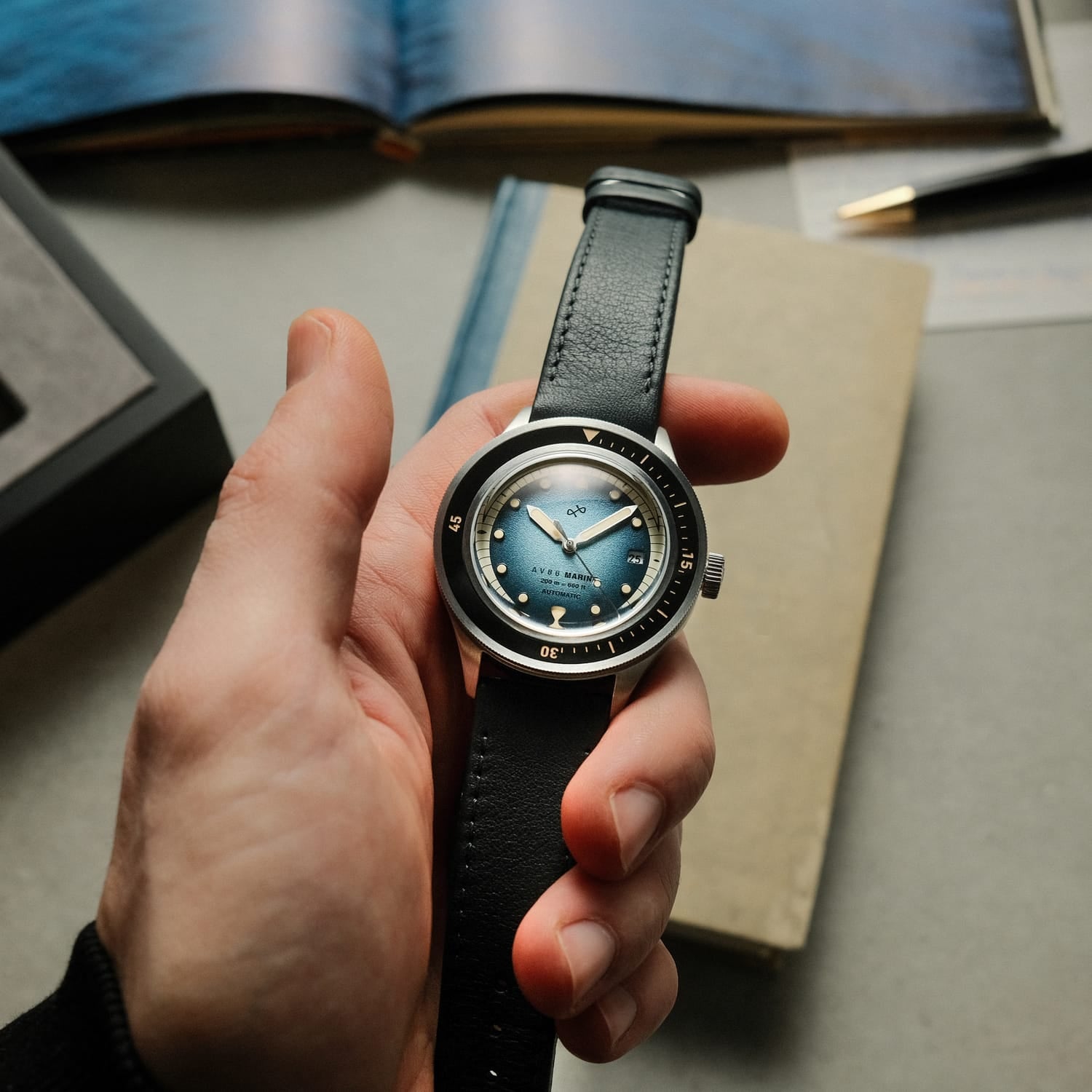 1956 Marine Automatic, Steel / Blue Fade