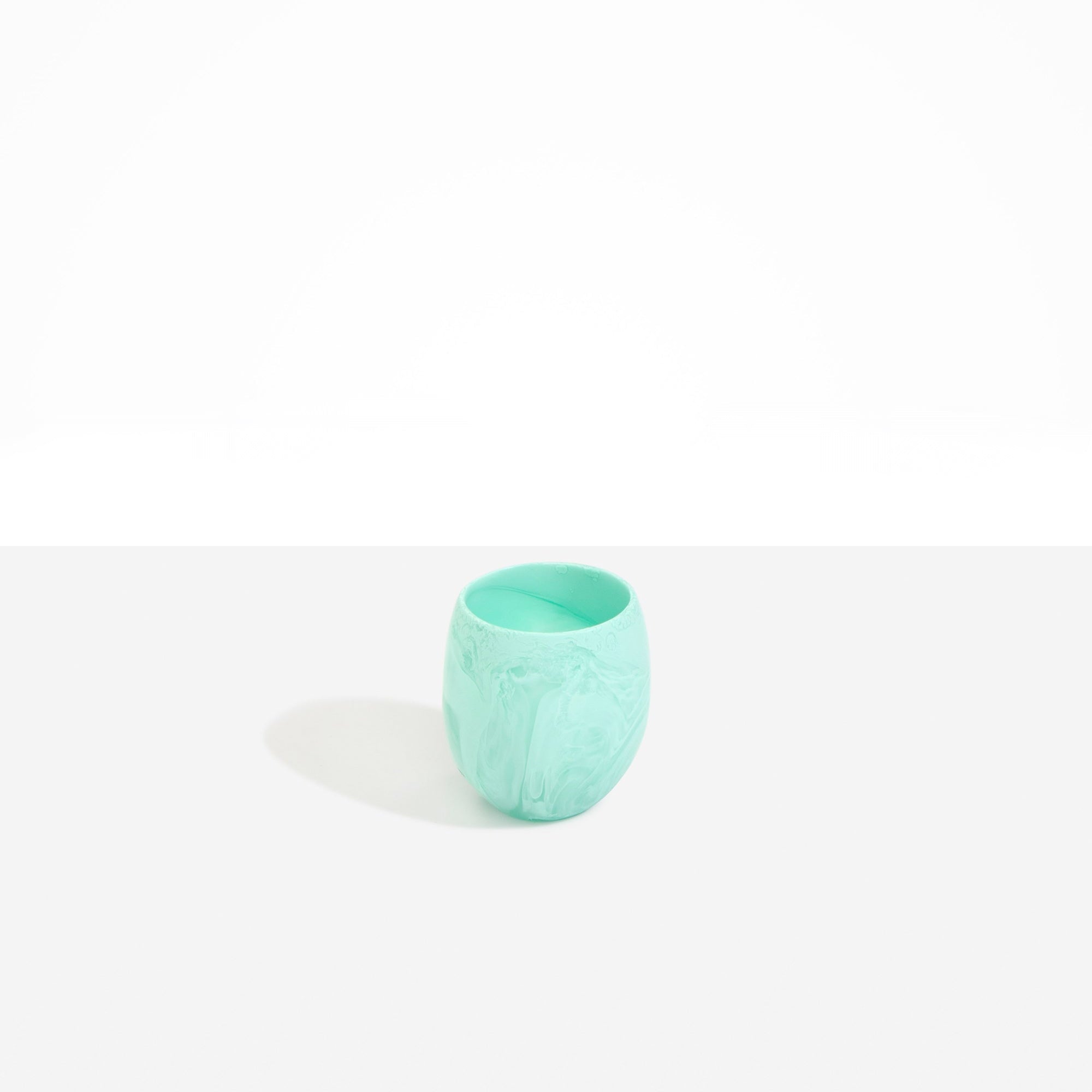 Large Rock Cup in Mint by Dinosaur Designs, hand-cast resin