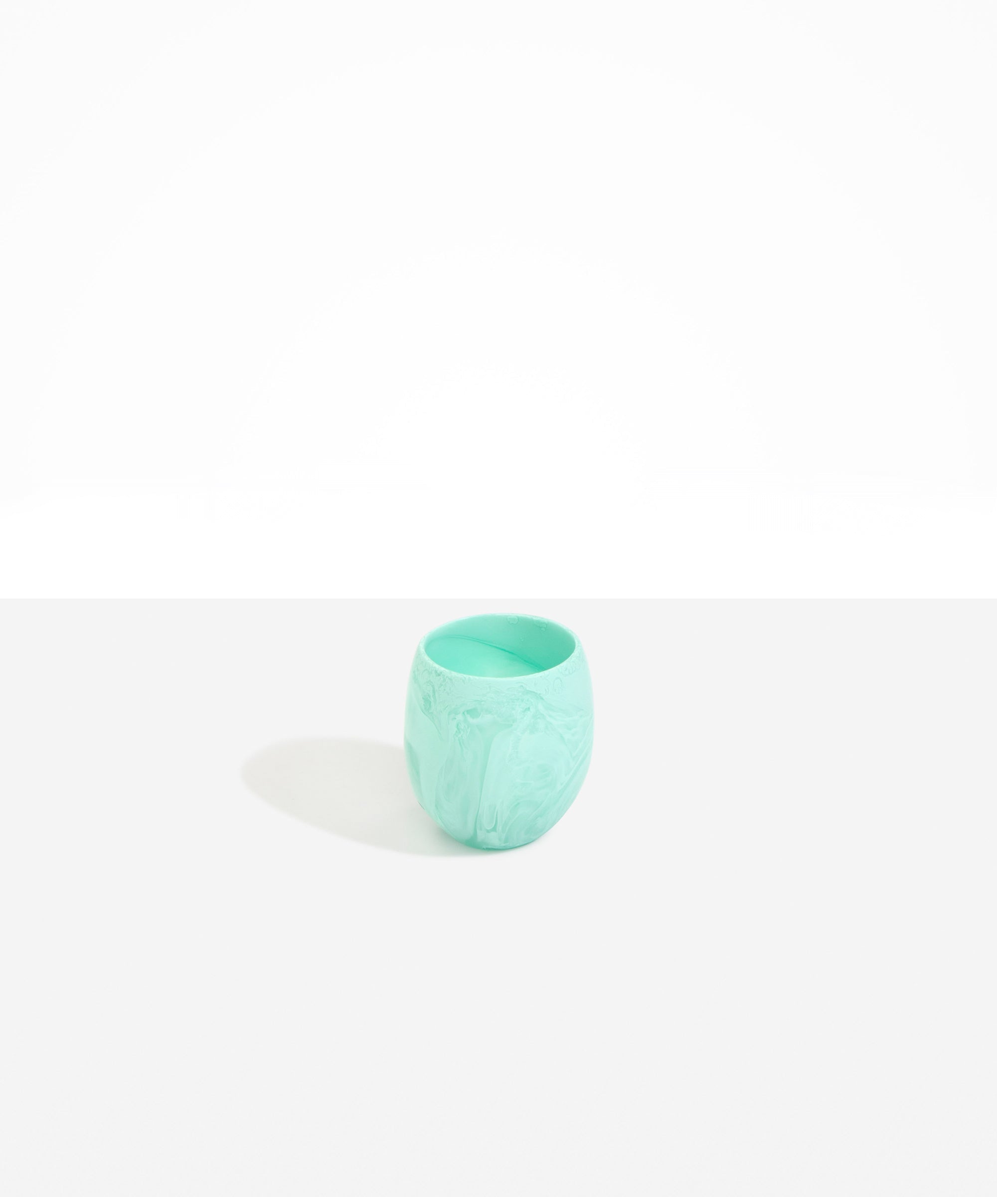 Large Rock Cup in Mint by Dinosaur Designs, hand-cast resin