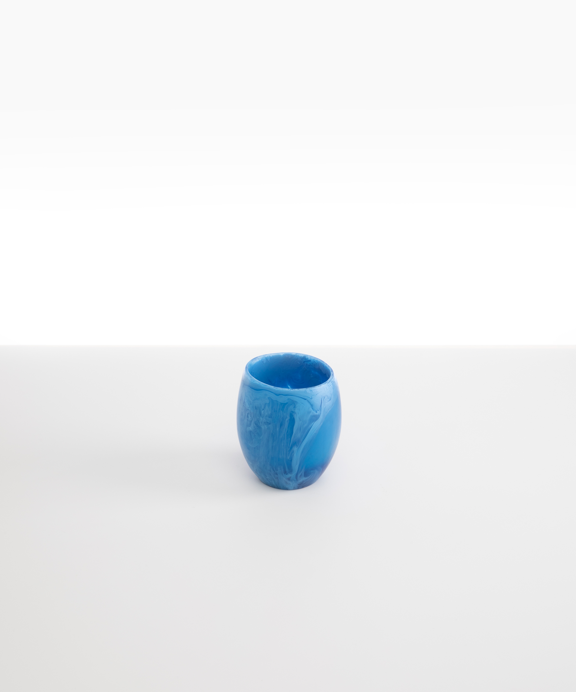 Large Rock Cup in Sky by Dinosaur Designs, hand-cast resin