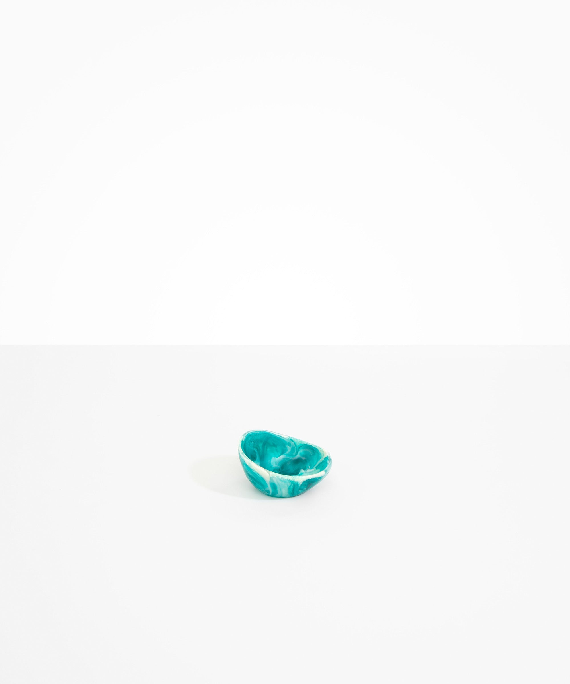 Flow Spice Dish in Lagoon by Dinosaur Designs, hand-cast resin