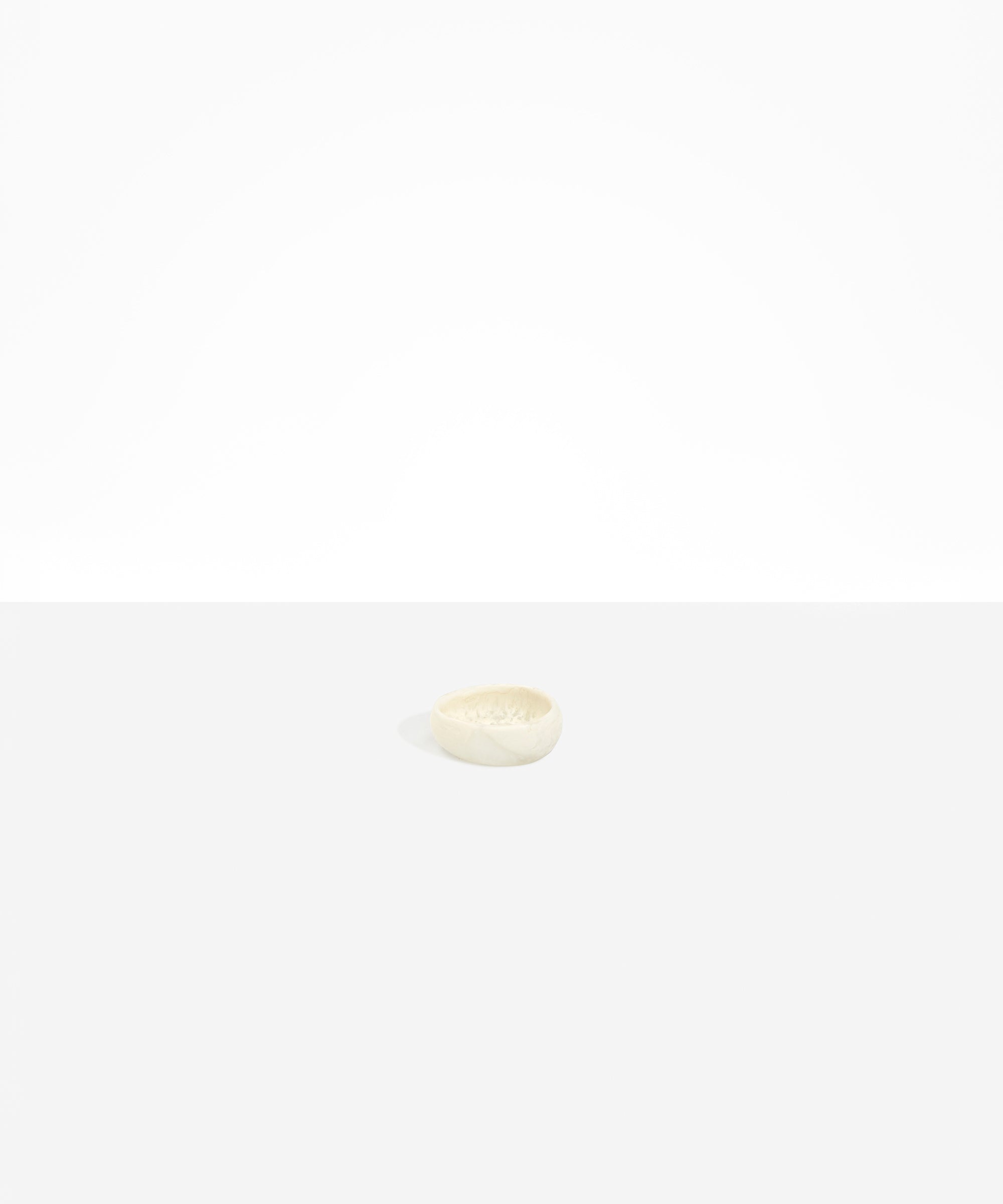 Small Rock Dish in Chalk Swirl by Dinosaur Designs, hand-cast resin