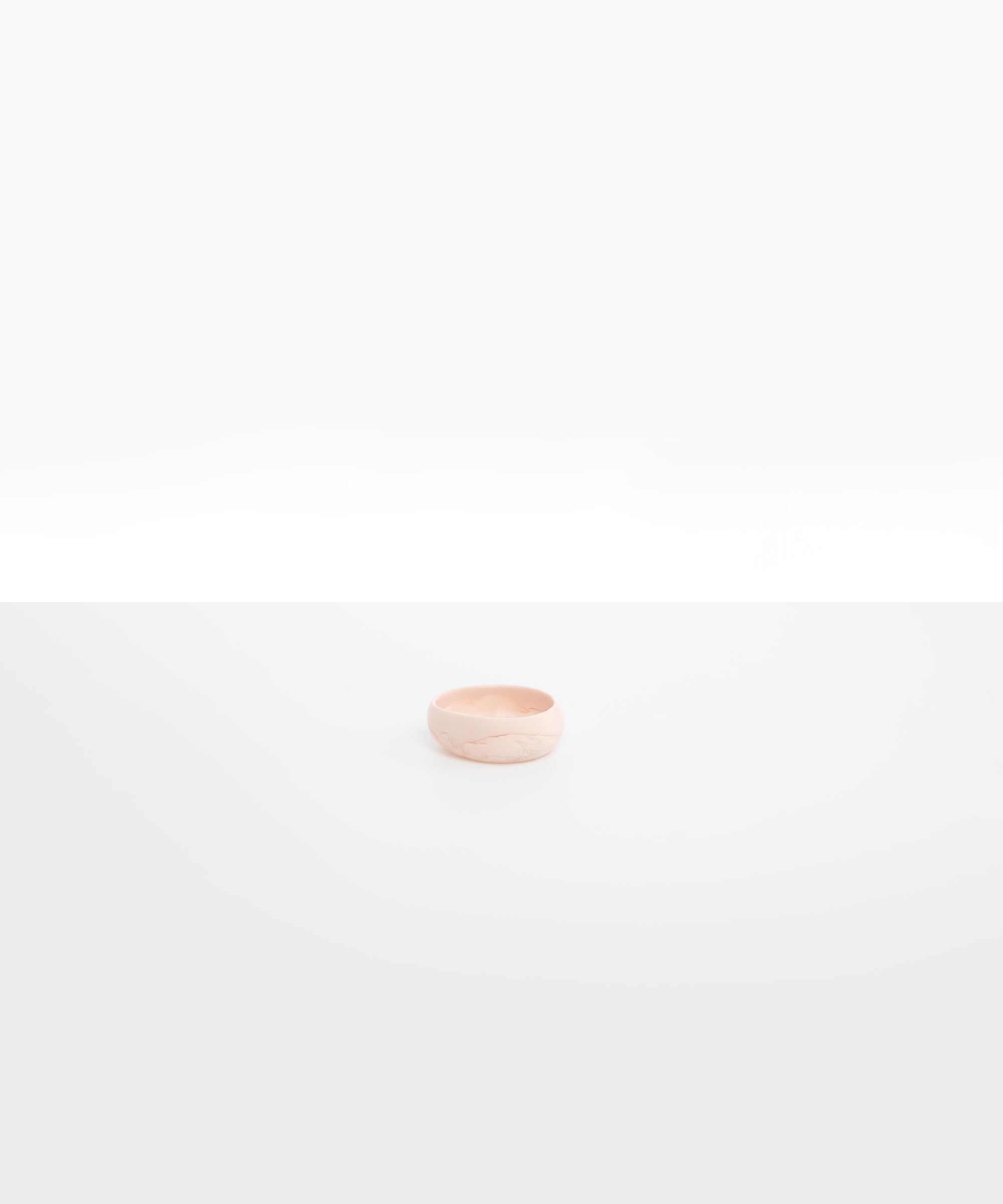 Small Rock Dish in Rose Swirl by Dinosaur Designs, hand-cast resin