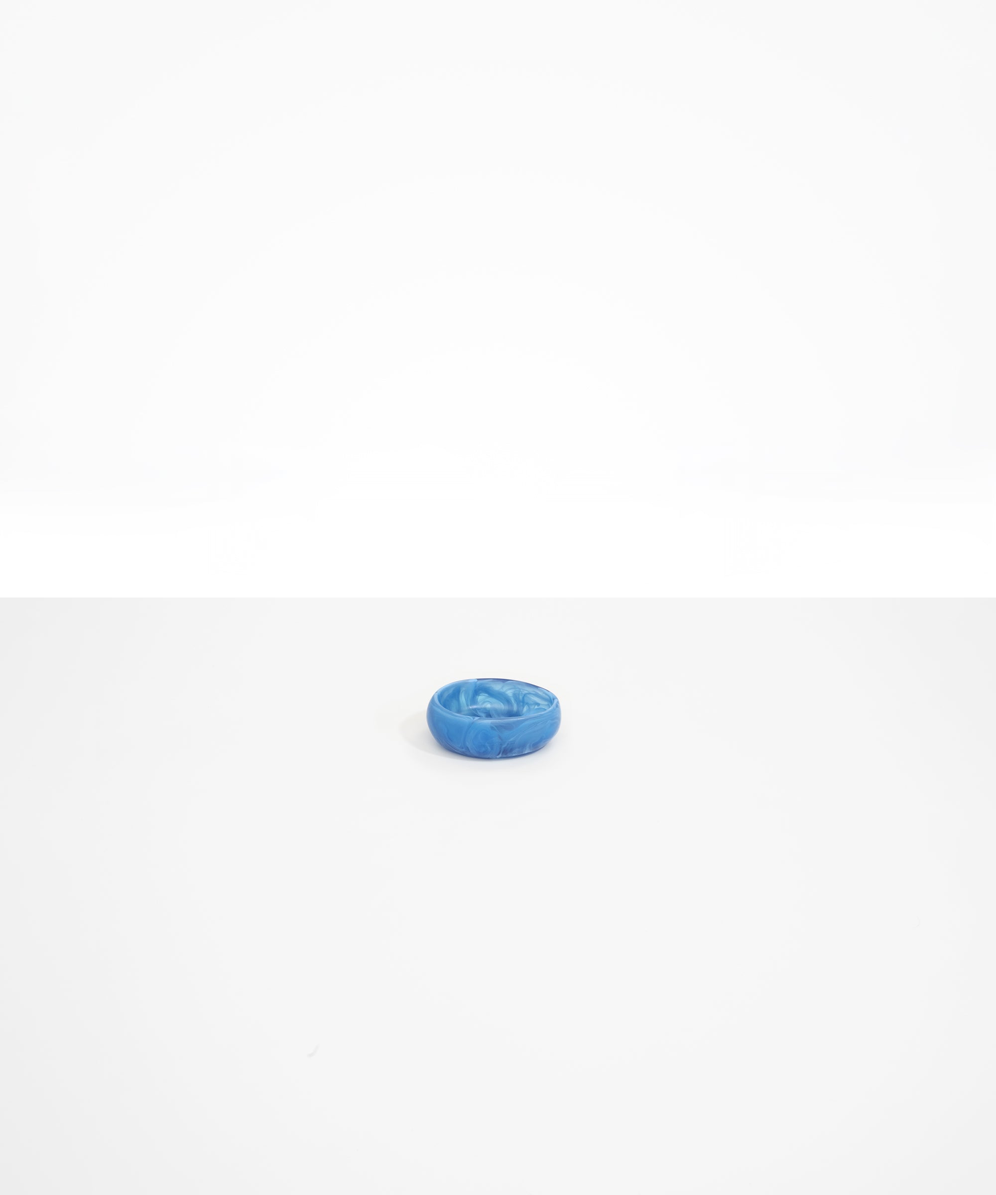 Small Rock Dish in Sky by Dinosaur Designs, hand-cast resin