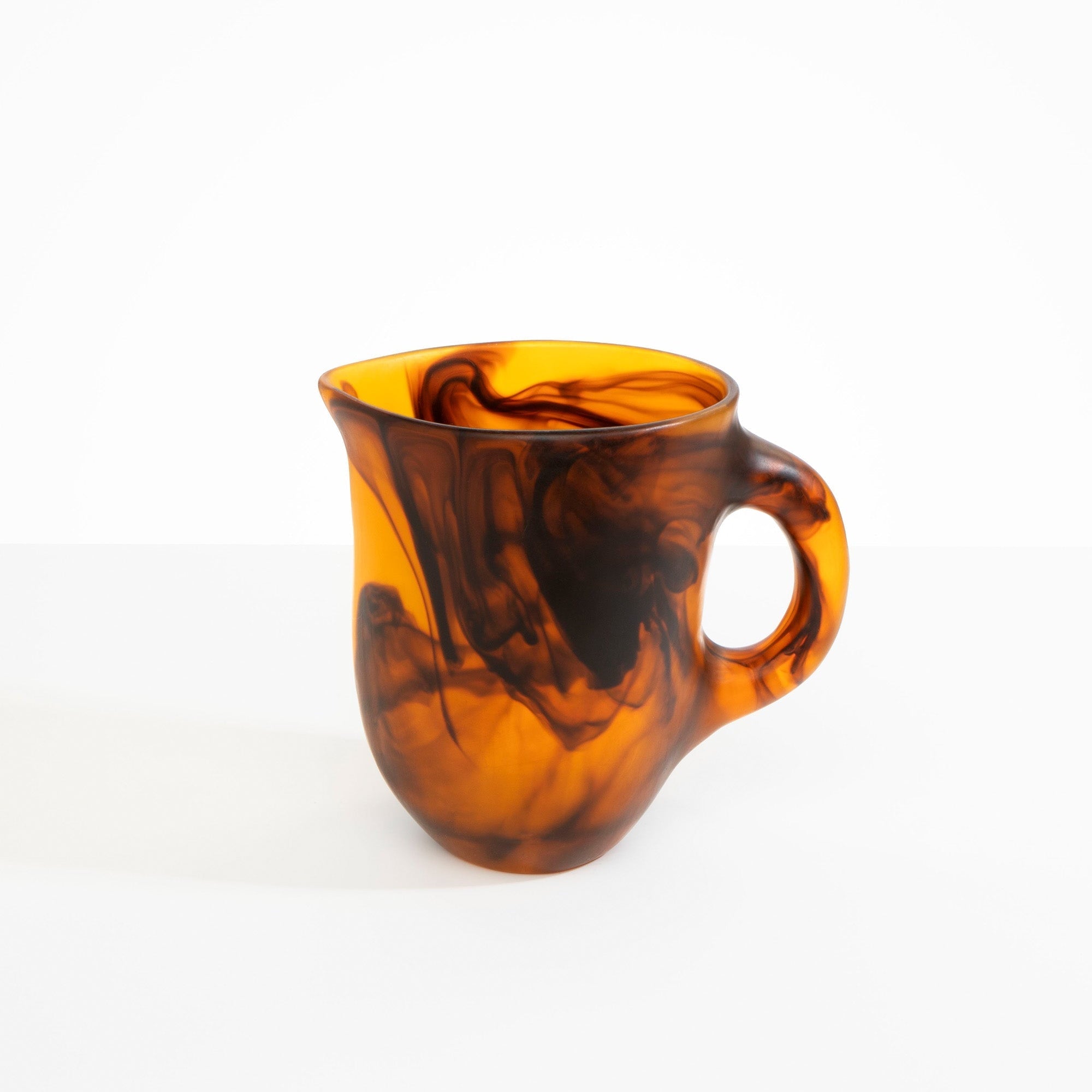 Large Rock Jug in Tortoise by Dinosaur Designs, hand-cast resin
